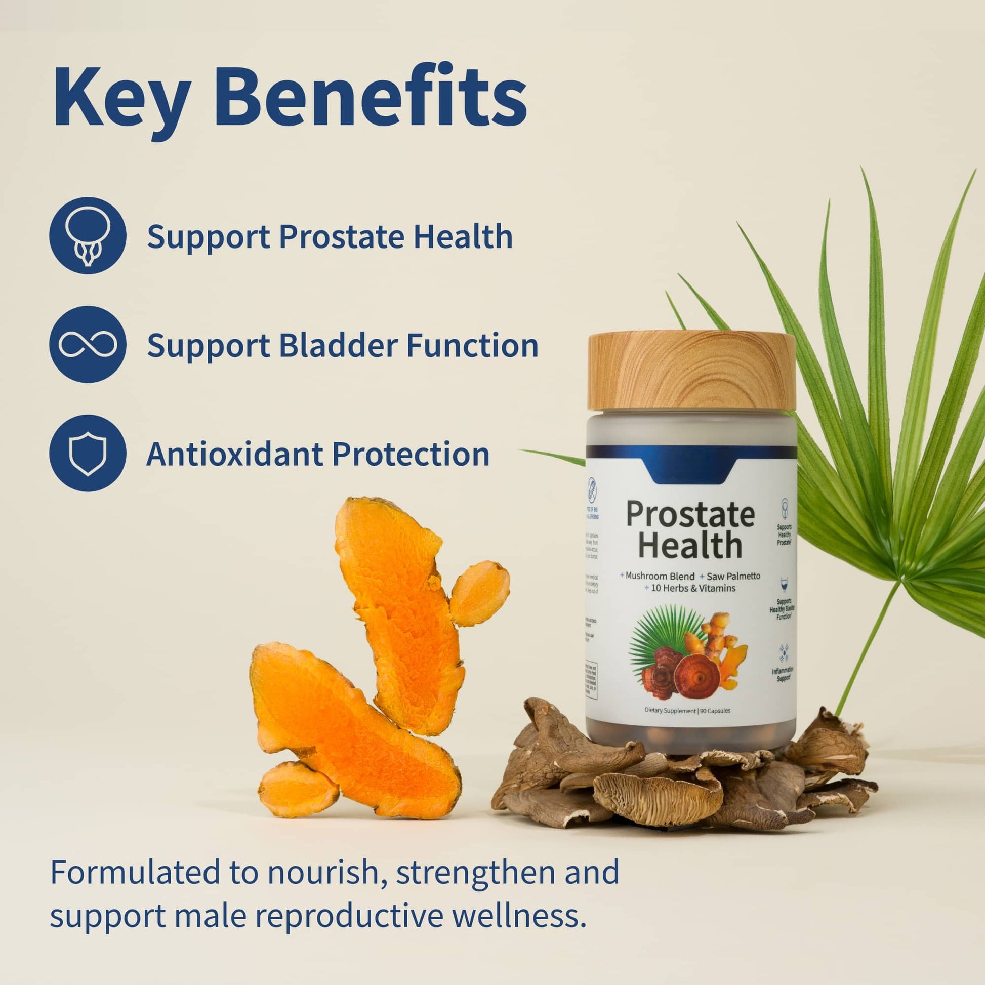Natural prostate support supplement
