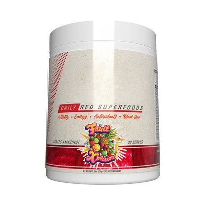 Red Superfood Antioxidant drink powder with no added sugar Fruit Explosion Flavor