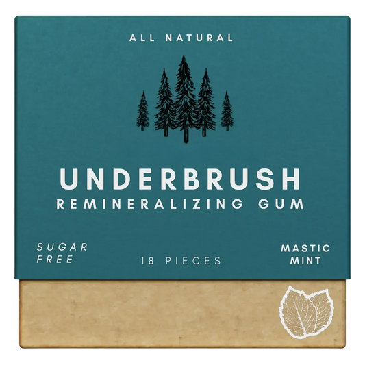 Remineralizing Gum package with hydroxyapatite