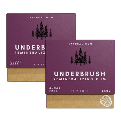 Remineralizing Gum package with hydroxyapatite 2 Pack Berry