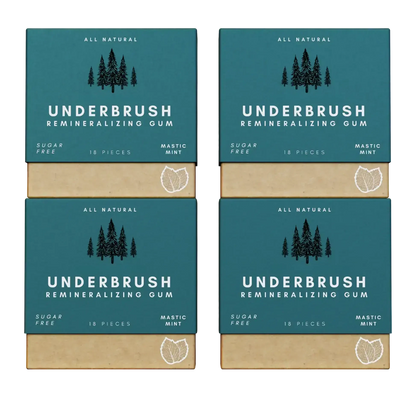 Remineralizing Gum package with hydroxyapatite 4 Pack Mint