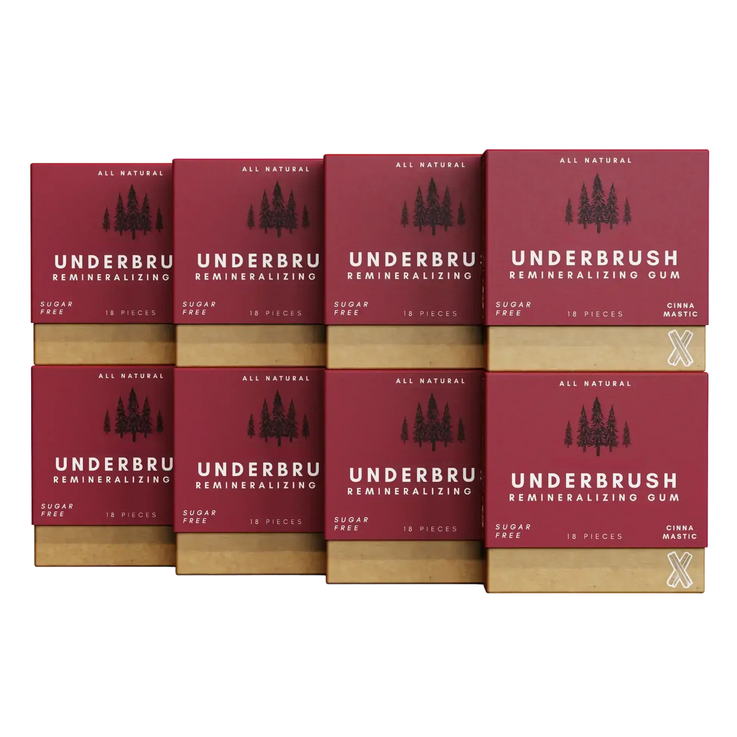 Remineralizing Gum package with hydroxyapatite 8 Pack Cinna-Mastic