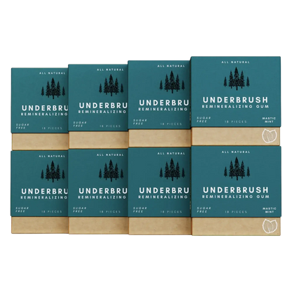 Remineralizing Gum package with hydroxyapatite 8 Pack Mint