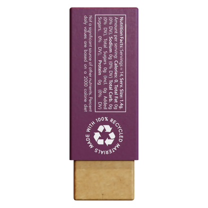 Remineralizing Gum package with hydroxyapatite  Pack side view Berry