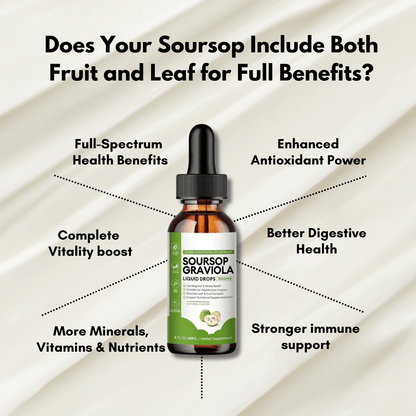 Soursop Liquid Herbal Supplement in Dropper Bottle