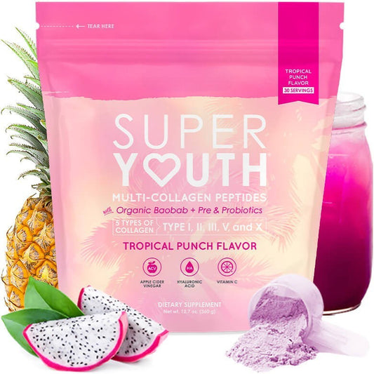 Super Youth Tropical Punch Collagen Powder 