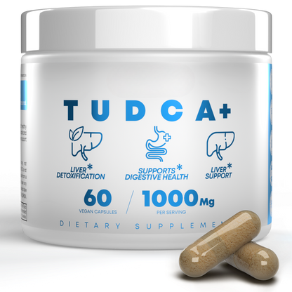 TUDCA supplement 500mg bottle front label