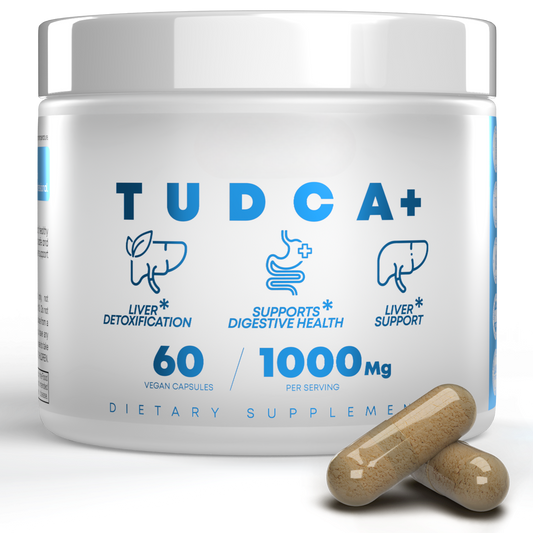 TUDCA supplement 500mg bottle front label