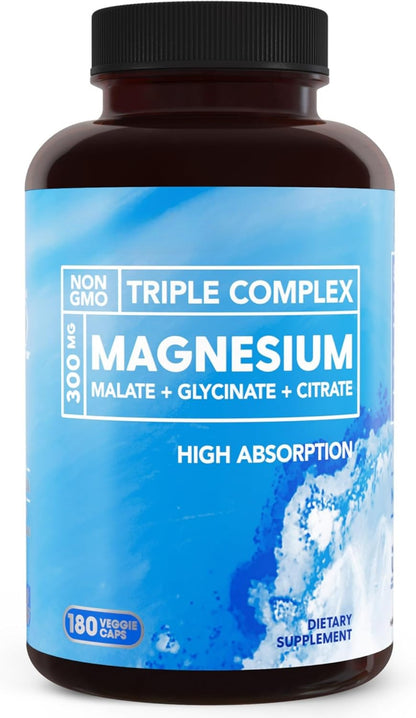 Triple Complex Magnesium 180 Capsules Bottle