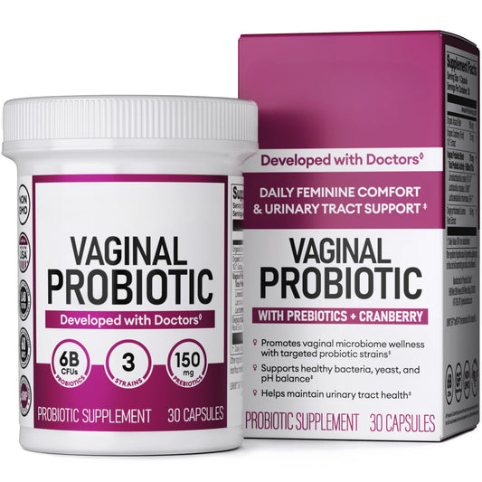 Vaginal Probiotic 30 Capsules Bottle