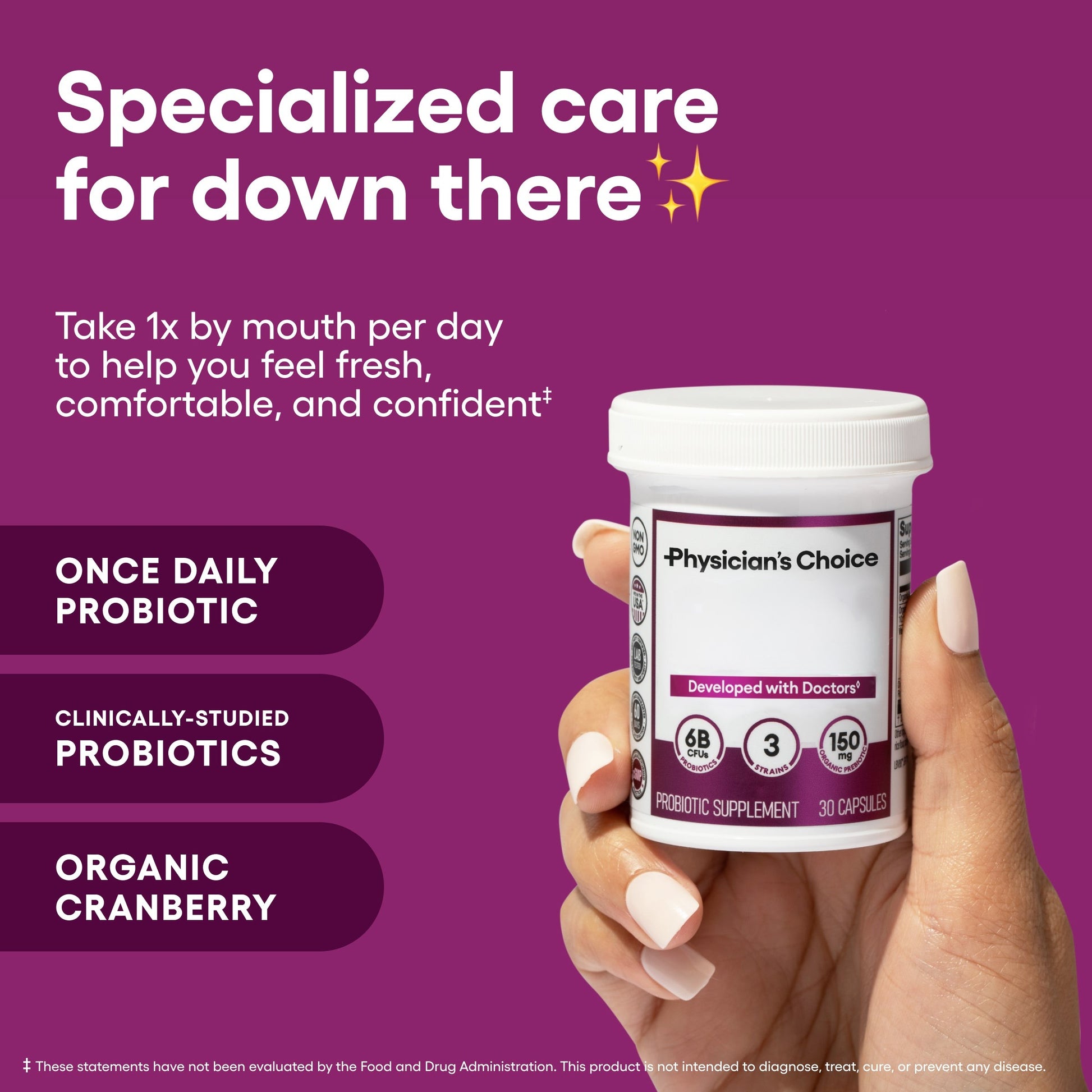 Women's Probiotic Supplement with Cranberry and Licorice Root