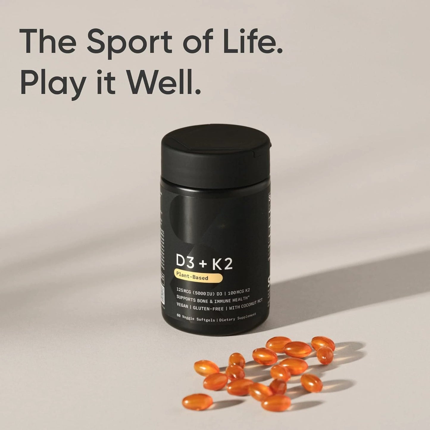 2,500 IU plant-derived Vitamin D3 per serving