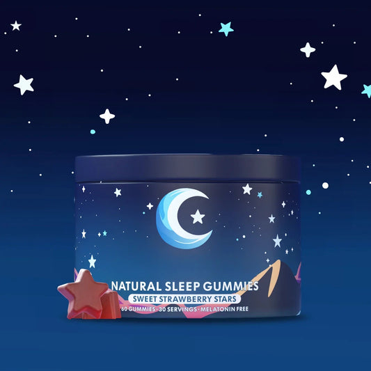 Natural Sleep Gummies Bottle – Front View