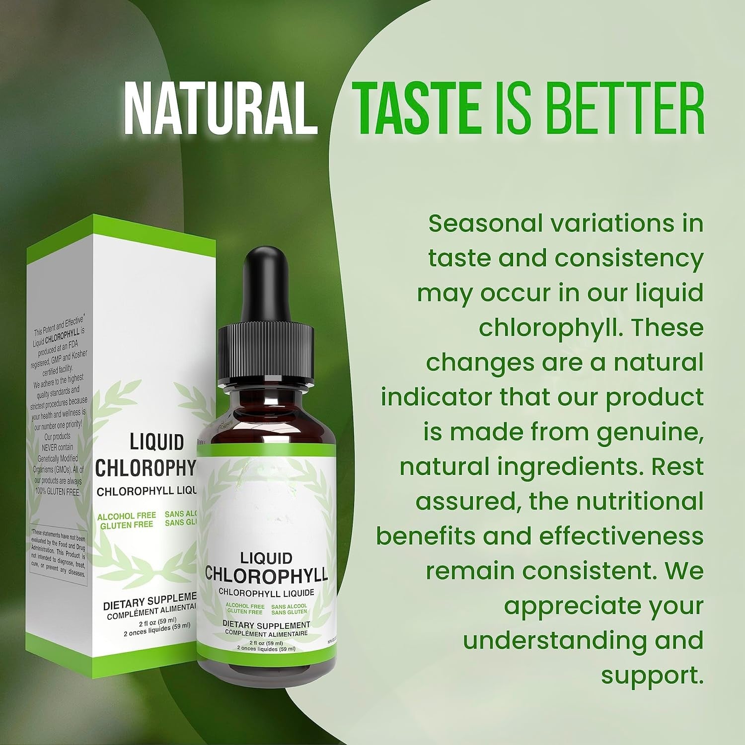 Chlorophyll Mint Extract with Dropper