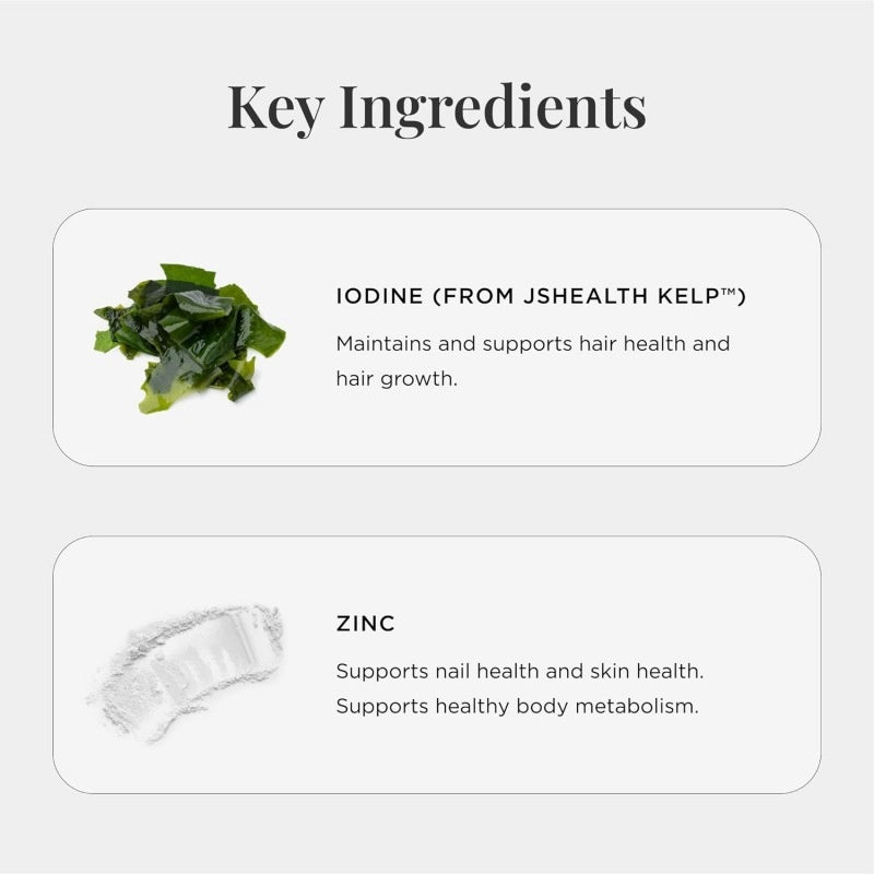 hair vitamins. Hair + Energy support with zinc & iodine