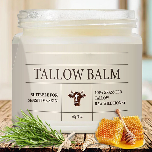 Honey Tallow Balm – Grass-Fed Tallow Moisturizer with Beeswax & Natural Oils